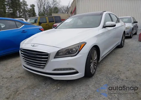 2015 Hyundai Genesis 5.0 из США, поврежденный, VIN KMHGN4JF8FU052984